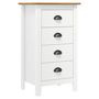 Voir la diapositive 1 : VIDAXL Buffet Hill Blanc 46x35x80 cm Bois de pin solide
