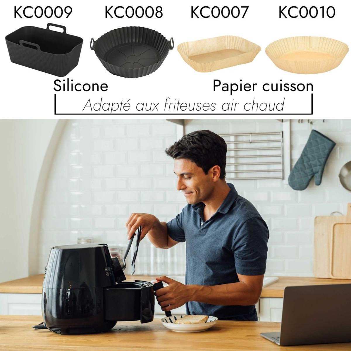 COOK CONCEPT moule de cuisson rond pour friteuse a air