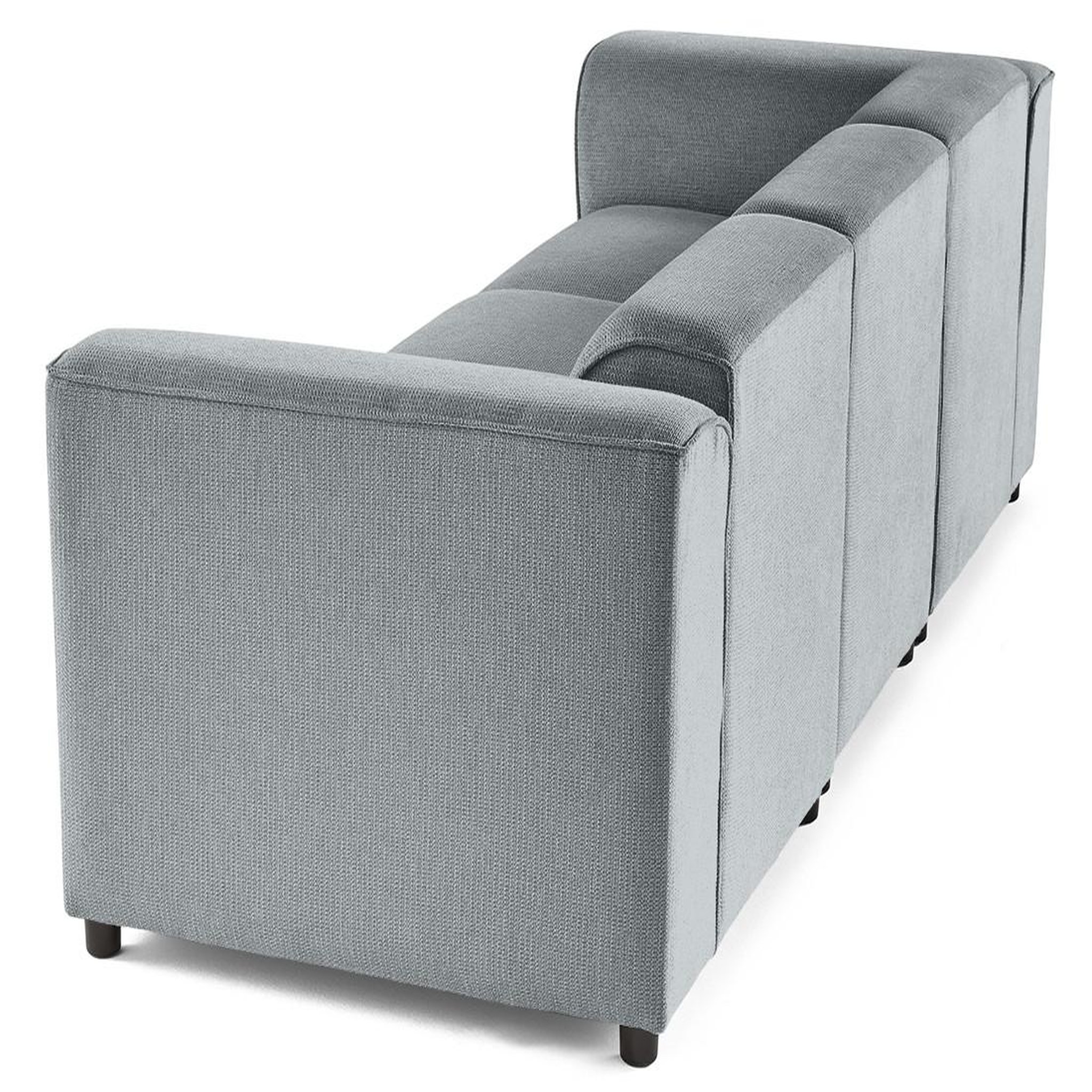 Voir la diapositive 6 : LISA DESIGN Suaro - canapé modulable 3 places en tissu texturé