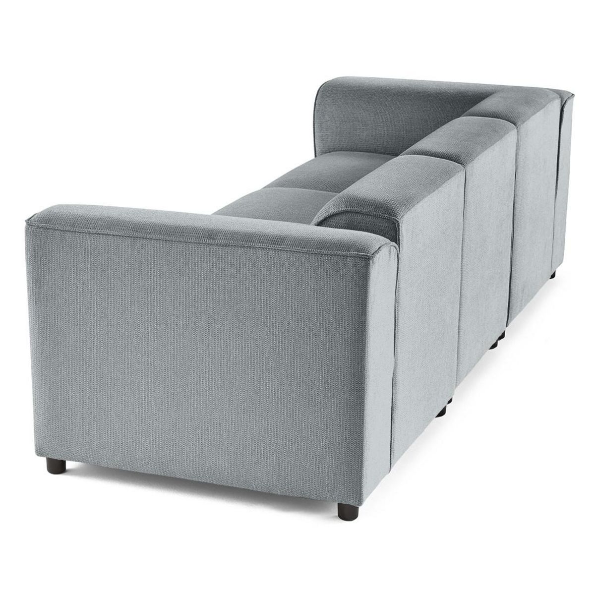 LISA DESIGN Suaro - canapé modulable 3 places en tissu texturé