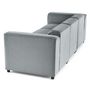 Voir la diapositive 6 : LISA DESIGN Suaro - canapé modulable 3 places en tissu texturé