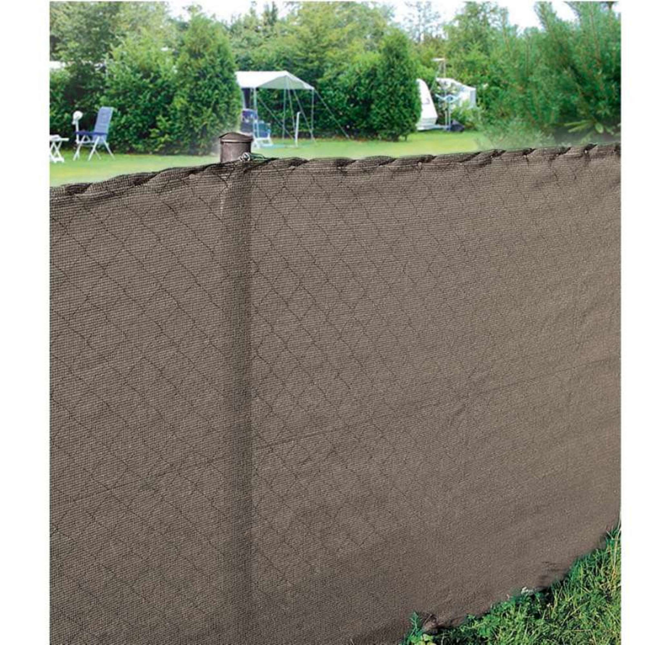 Voir la diapositive 4 :  Brise vue taupe 150g/m2 Werkapro  2 x 10m