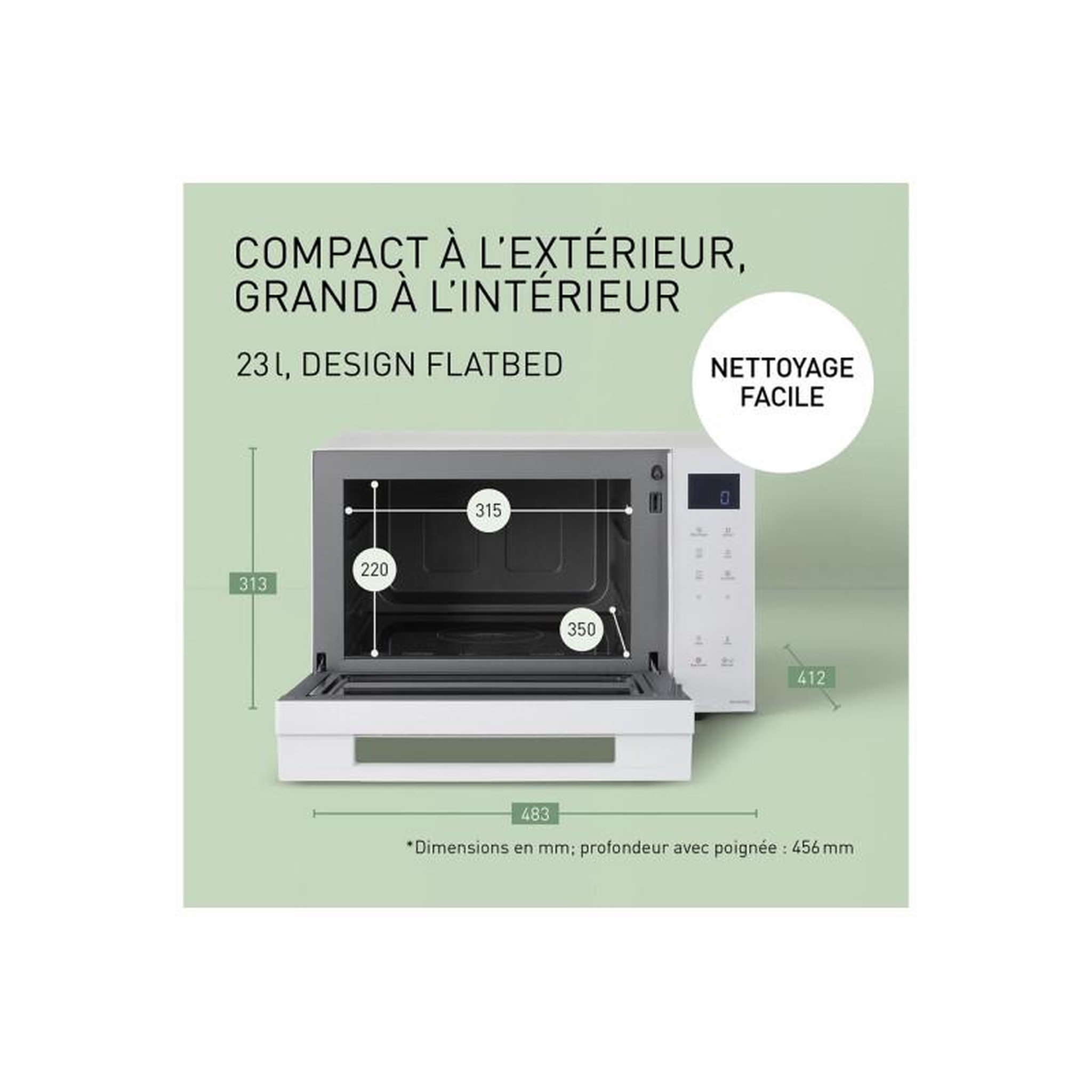 Voir la diapositive 3 : PANASONIC Micro ondes combiné Panasonic NN DF37PWEPG Blanc