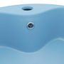 Voir la diapositive 5 : VIDAXL Lavabo de luxe avec trop-plein Bleu clair mat 36x13cm Ceramique