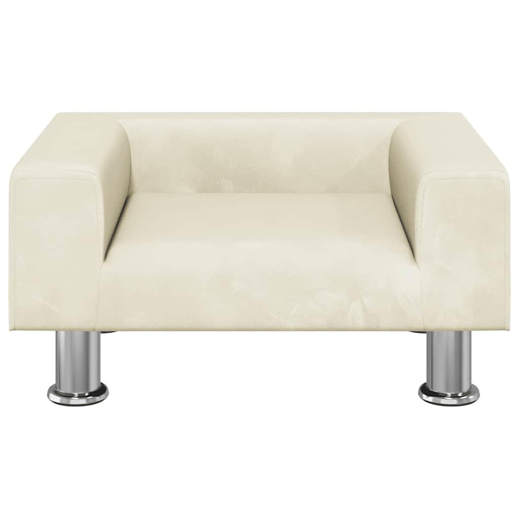 Voir la diapositive 3 : VIDAXL Lit pour chien creme 50x40x26,5 cm velours