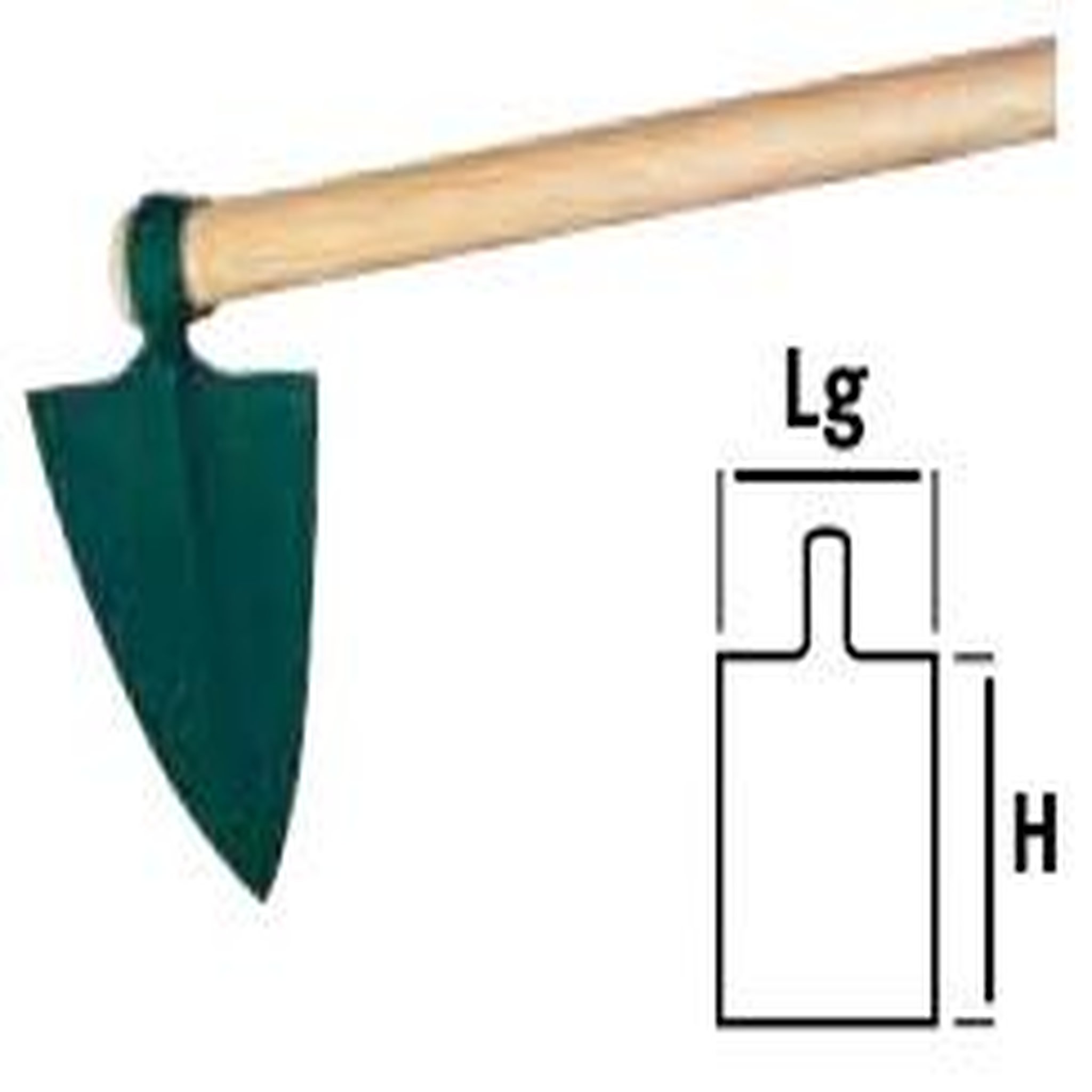 Leborgne Sape Sartène douille ovale 1,1 kg - 24 cm Duopro - sans manche