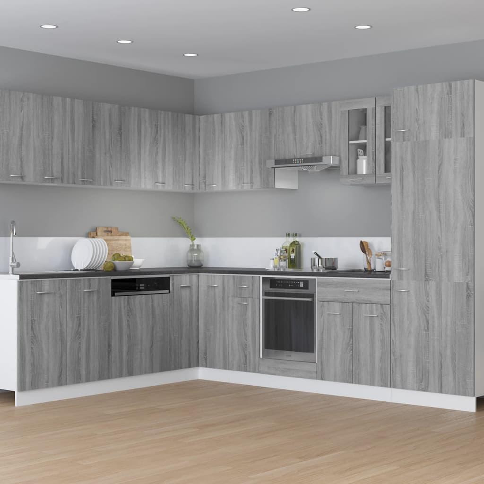 Voir la diapositive 3 : VIDAXL Armoire suspendue Sonoma gris 29,5x31x60 cm Bois d'ingenierie