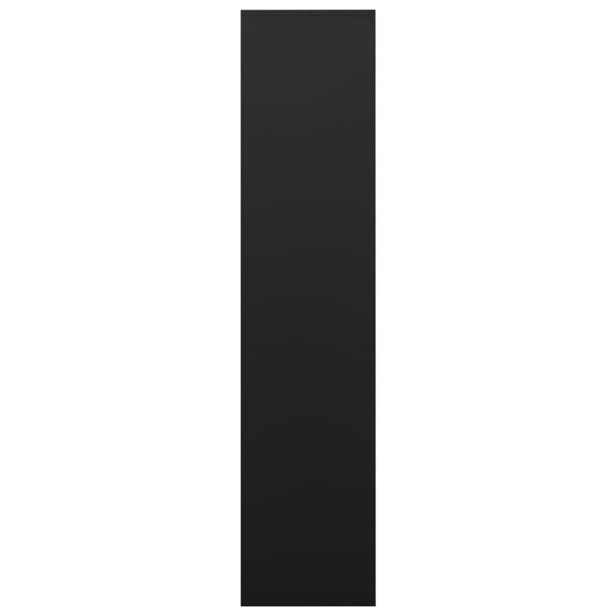 VIDAXL Armoire de bureau Noir 90x40x180 cm Acier