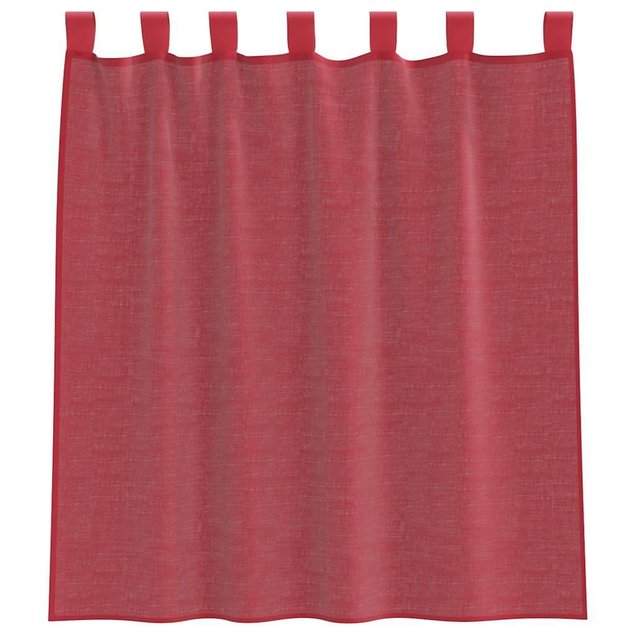 Voir la diapositive 4 : VIDAXL Rideaux en voile avec passe-tringles 2 pcs rouge bordeaux