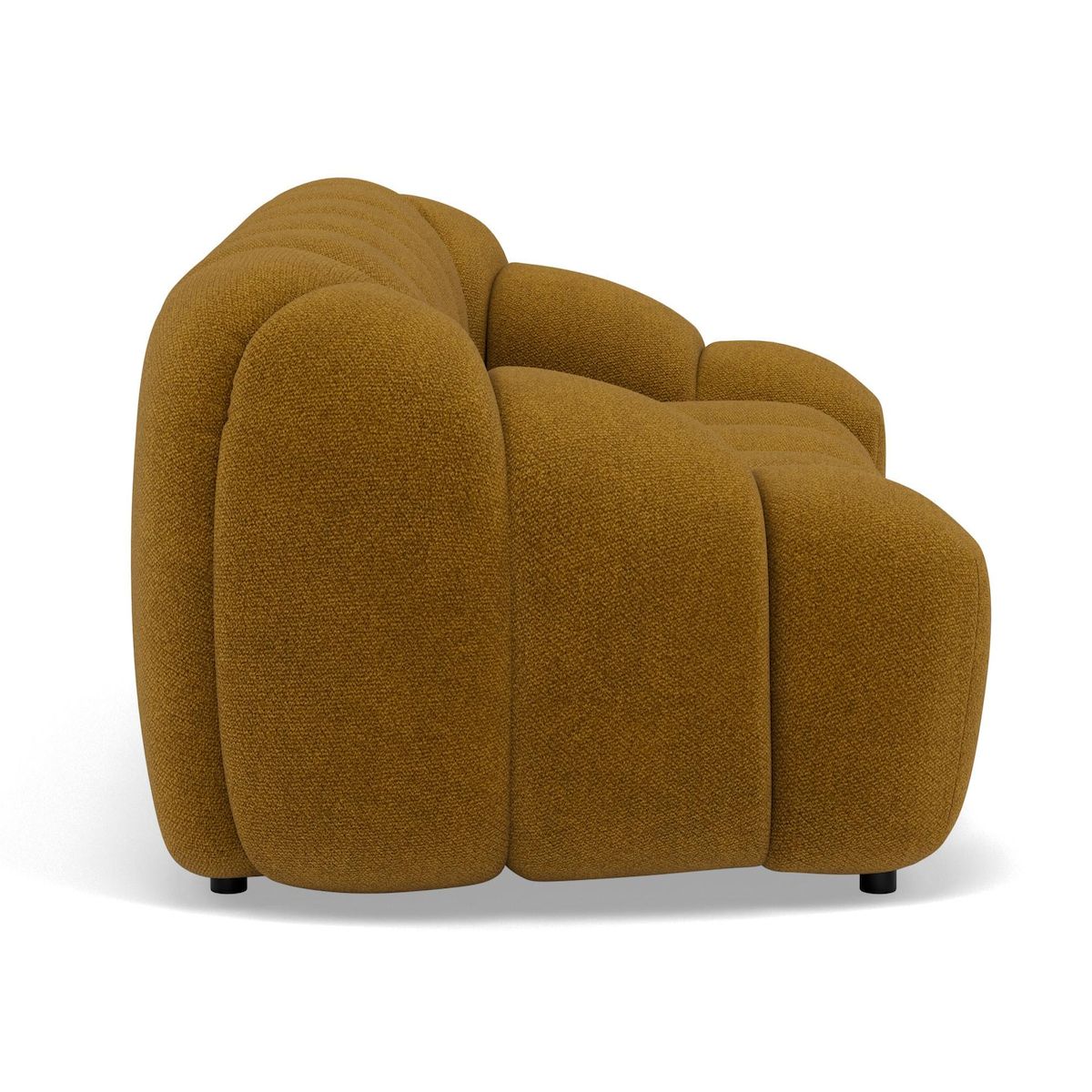 LISA DESIGN Ava - canapé 3 places en velours texturé