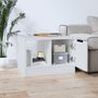 Voir la diapositive 3 : VIDAXL Table basse Blanc 50x50x36 cm Bois d'ingenierie