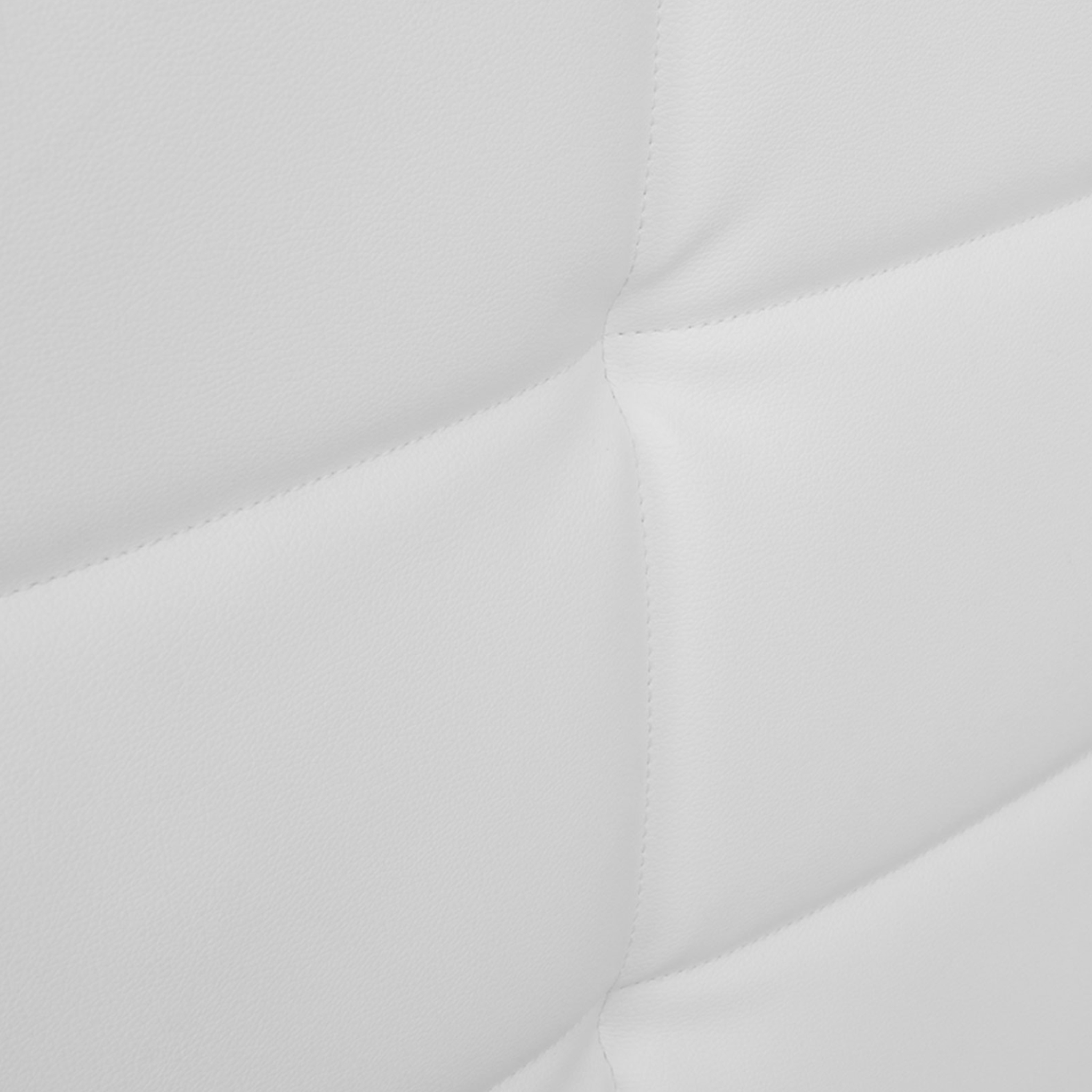 Voir la diapositive 6 : ID MARKET Lit double charlotte avec tête de lit et sommier 140 x 190 cm pvc blanc
