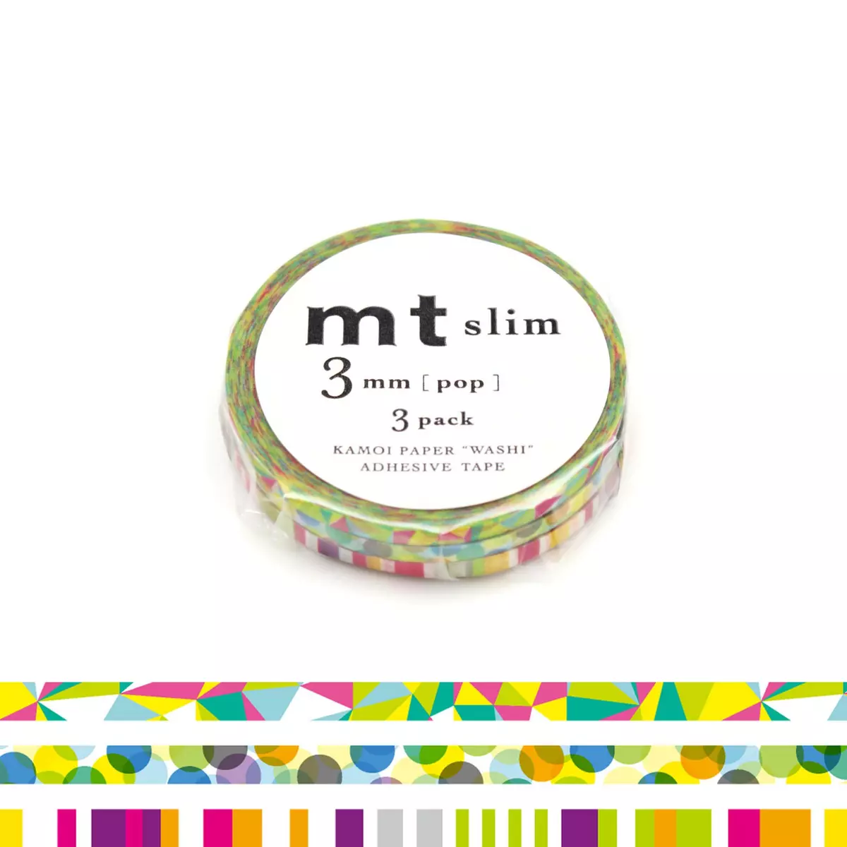 Masking Tape (MT) Masking Tape MT Slim 3 mm Set de 3 pop