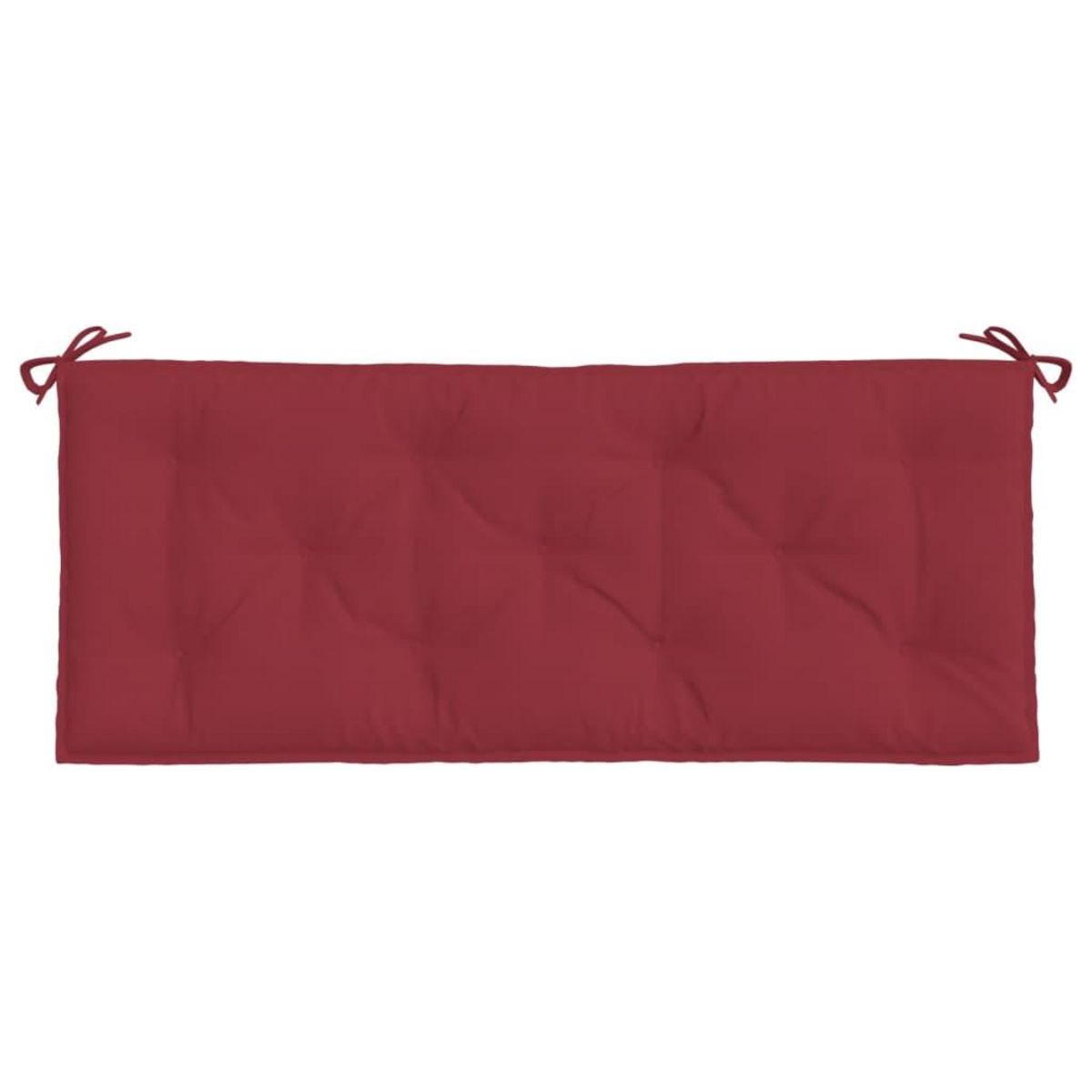 VIDAXL Coussin de banc de jardin rouge bordeaux 120x50x7 cm