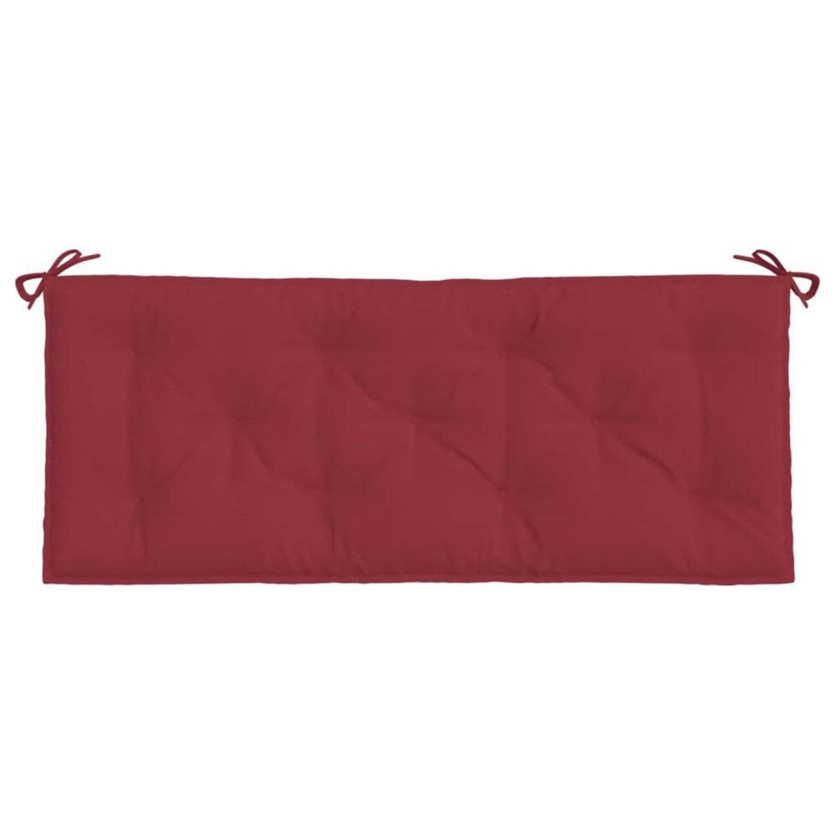 VIDAXL Coussin de banc de jardin rouge bordeaux 120x50x7 cm