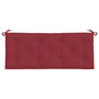 Voir la diapositive 4 : VIDAXL Coussin de banc de jardin rouge bordeaux 120x50x7 cm