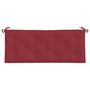 Voir la diapositive 4 : VIDAXL Coussin de banc de jardin rouge bordeaux 120x50x7 cm