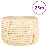 VIDAXL Corde 100 % sisal 16 mm 25 m
