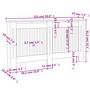 Voir la diapositive 5 : VIDAXL Cache-radiateur 152 cm MDF Blanc