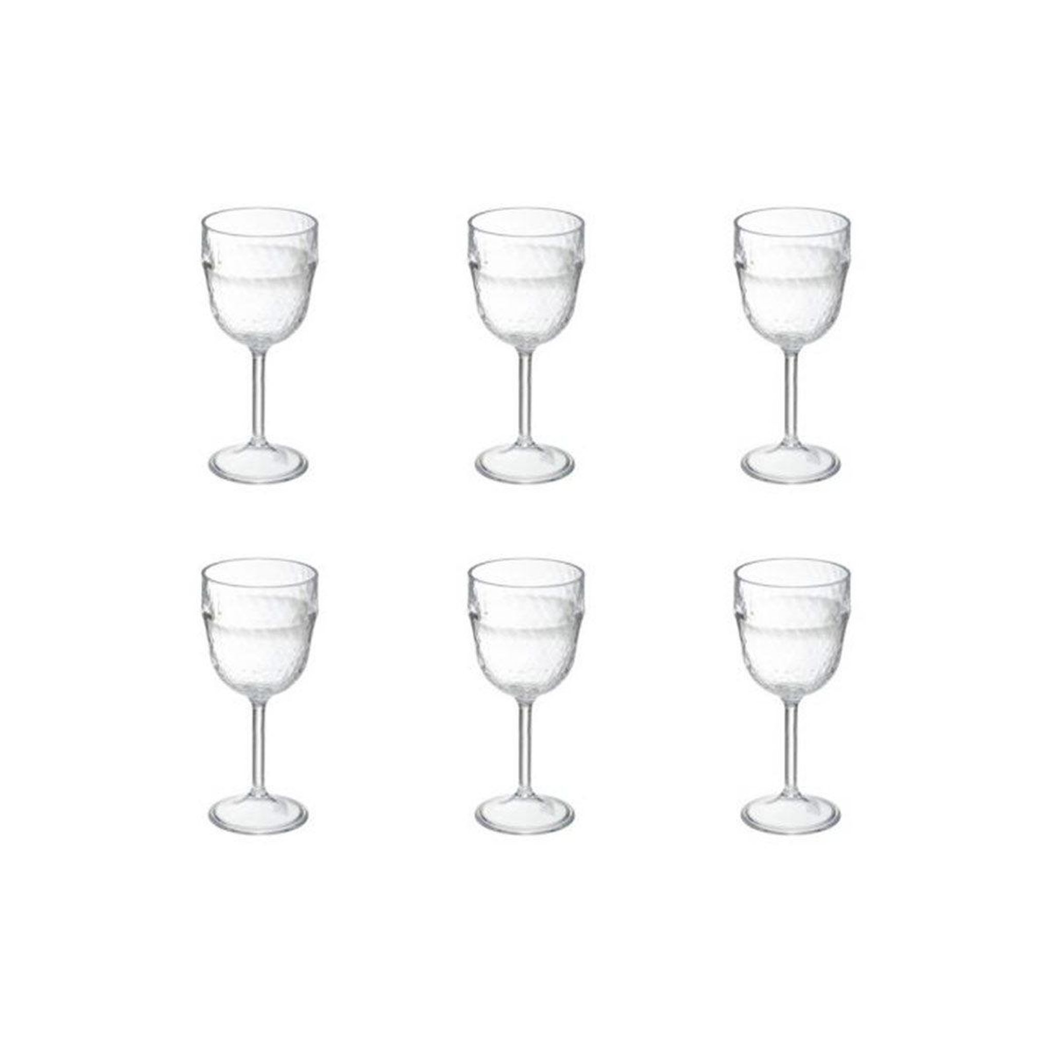 FIVE Lot de 6 verres à vin  green harmony  39cl transparent