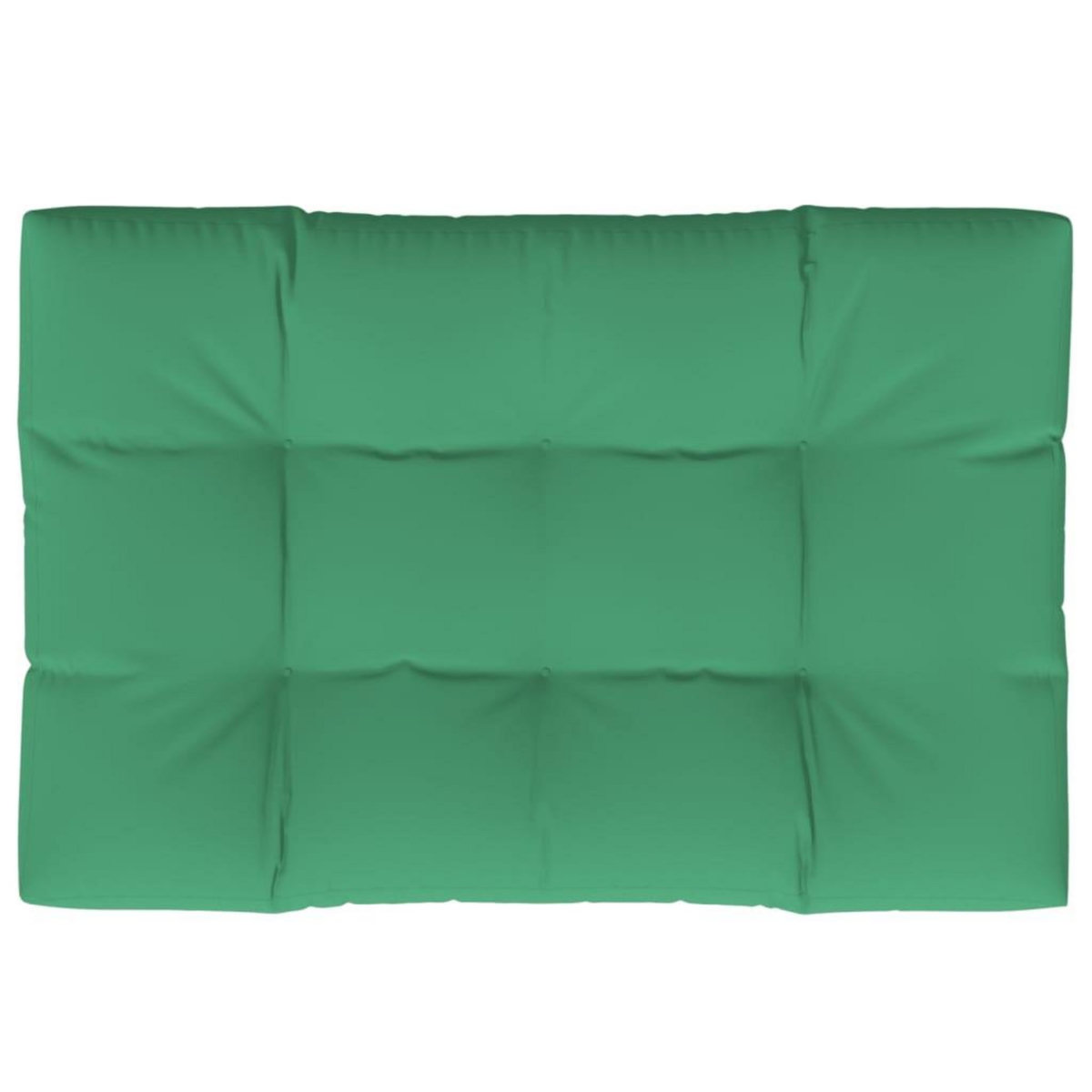 VIDAXL Coussin de palette vert 120x80x12 cm tissu