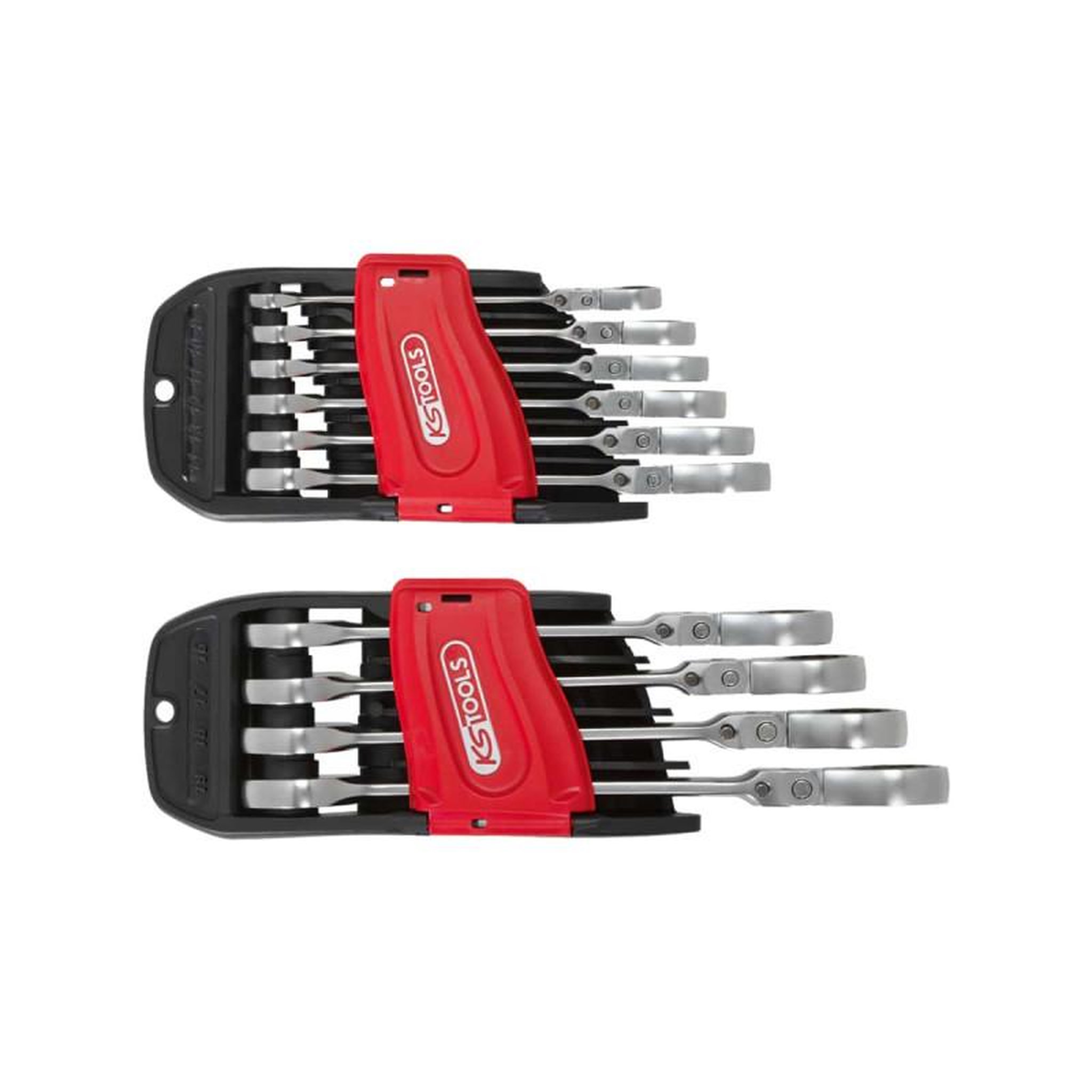 Ks Tools Jeu de clés mixtes cliquet ks tools gearplus - 10 pcs - tête inclinable à verrouillage 503.4850