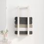 Voir la diapositive 3 : VIDAXL Porte-serviette Blanc 23x18x60 cm Bois de pin massif