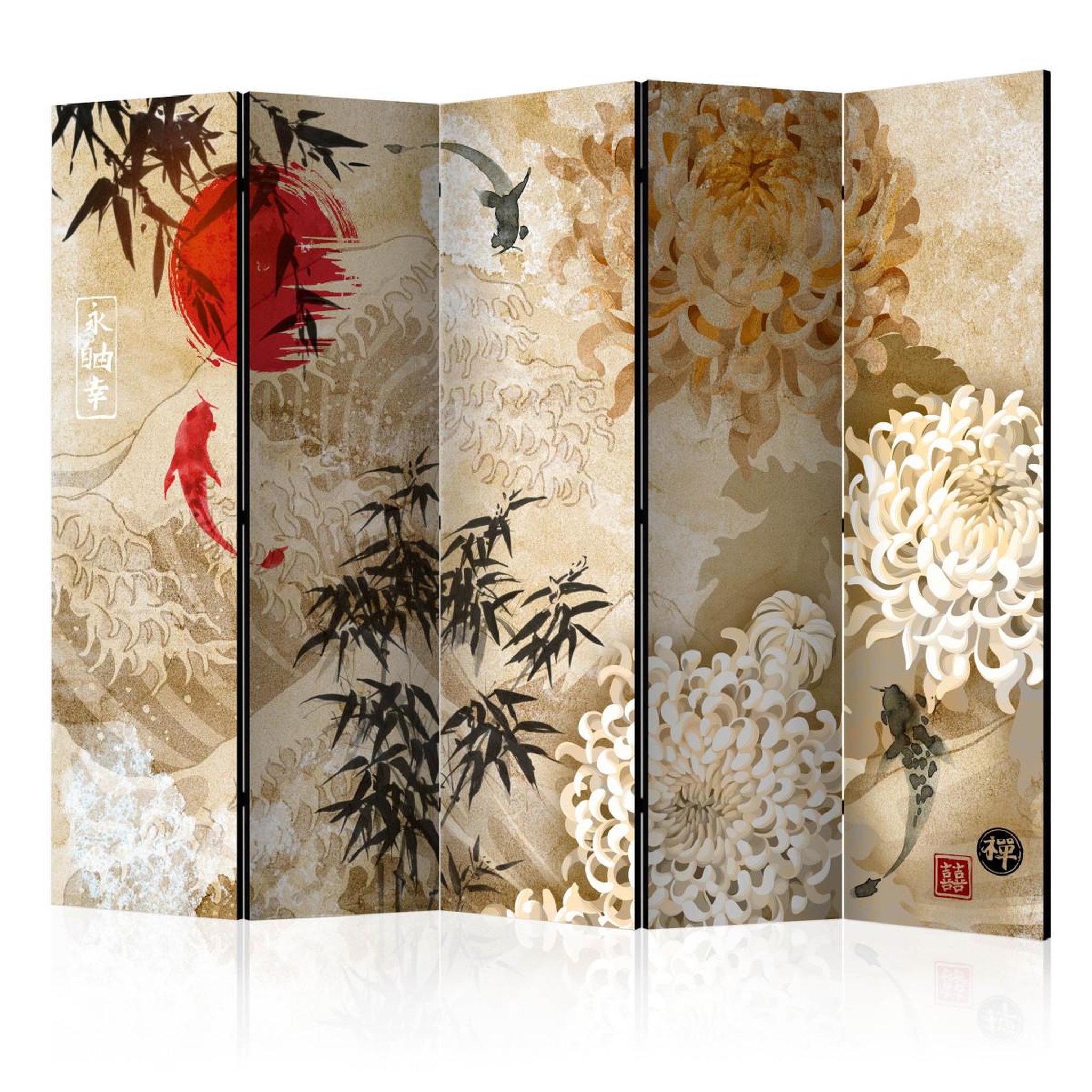 Paris Prix Paravent 5 volets  fish dance  172x225cm