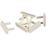 Legrand Obturateur pour prise Legrand / 4 protège-prises à clé pour prise 2 pôles + terre