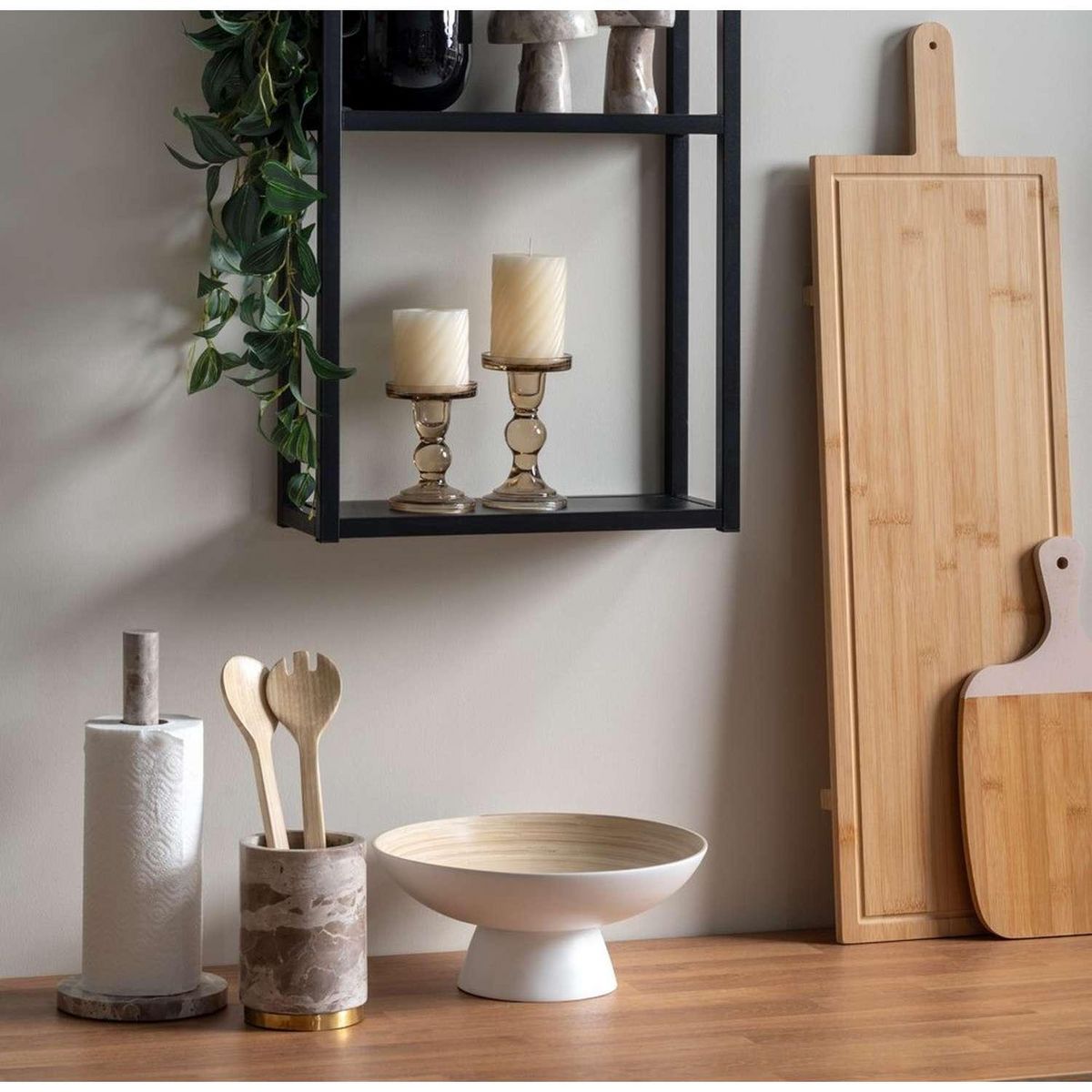 PRESENT TIME Corbeille à fruits en bambou