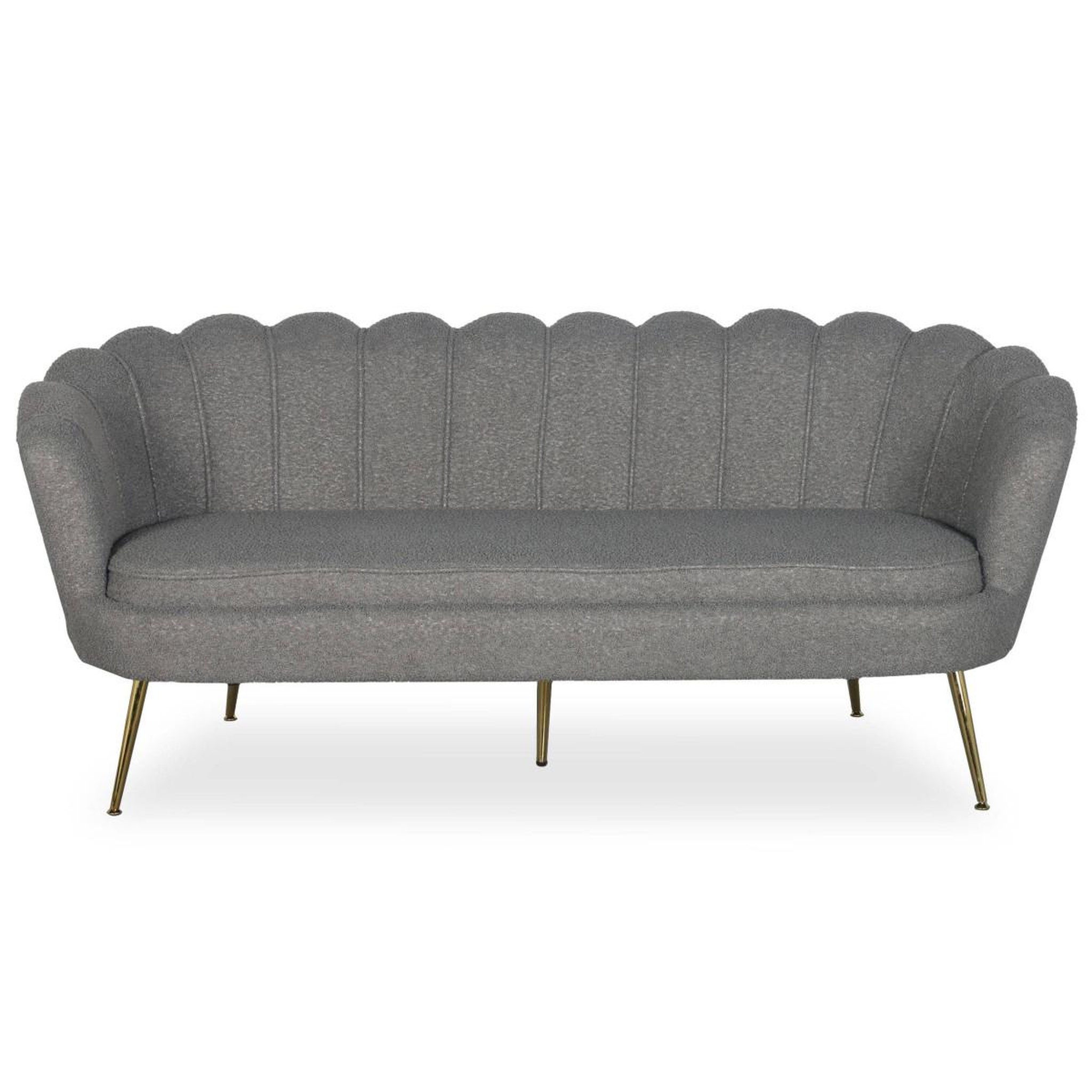 Voir la diapositive 2 : Paris Prix Canapé 3 places en bouclette  andré  181cm gris