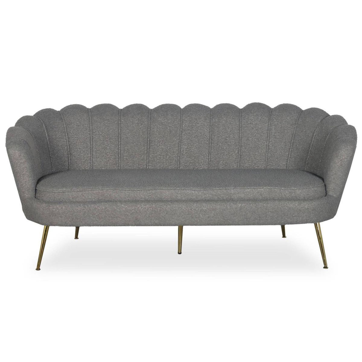 Paris Prix Canapé 3 Places en Bouclette  André  181cm Gris
