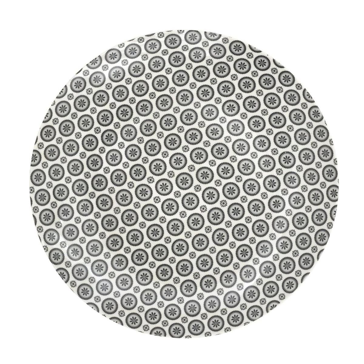 Paris Prix Lot de 6 Assiettes Plates  Cottage  25cm Gris