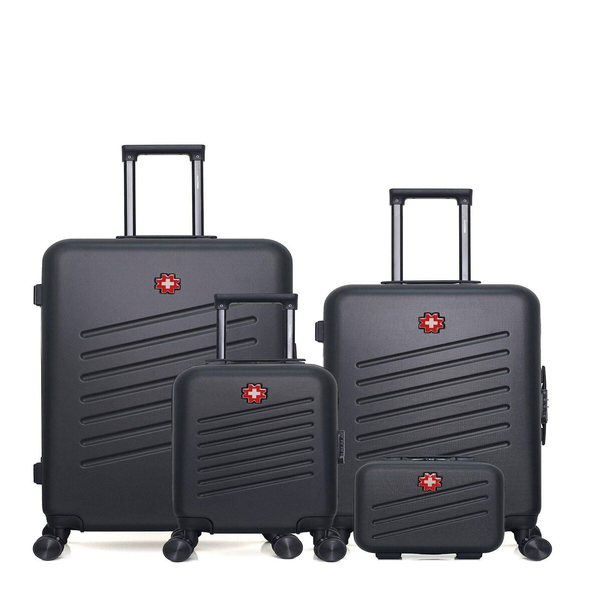 SWISS KOPPER SWISS KOPPER - LOT DE 4 - Valises grand format, weekend, cabine XXS et vanity ZURICH