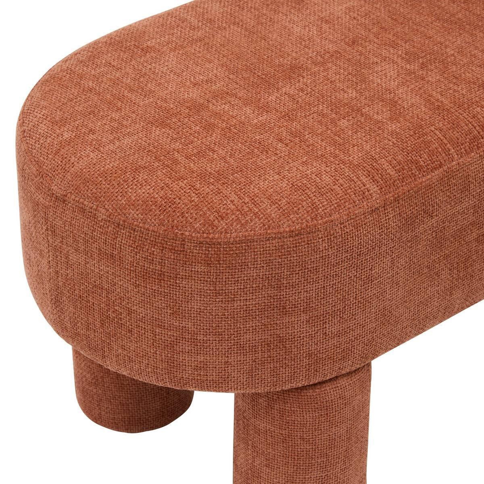 Voir la diapositive 2 : ATMOSPHERA Banc design chenille  orska  96cm orange