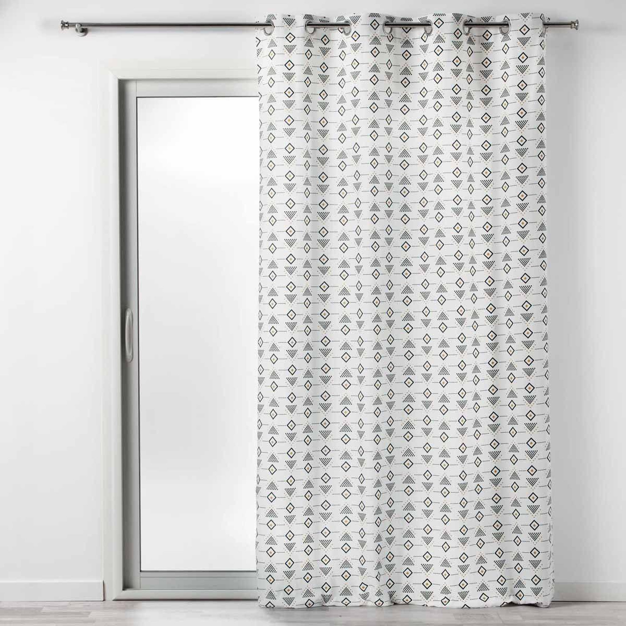 Douceur d'Intérieur Rideau à oeillets  letiko  140x240cm blanc