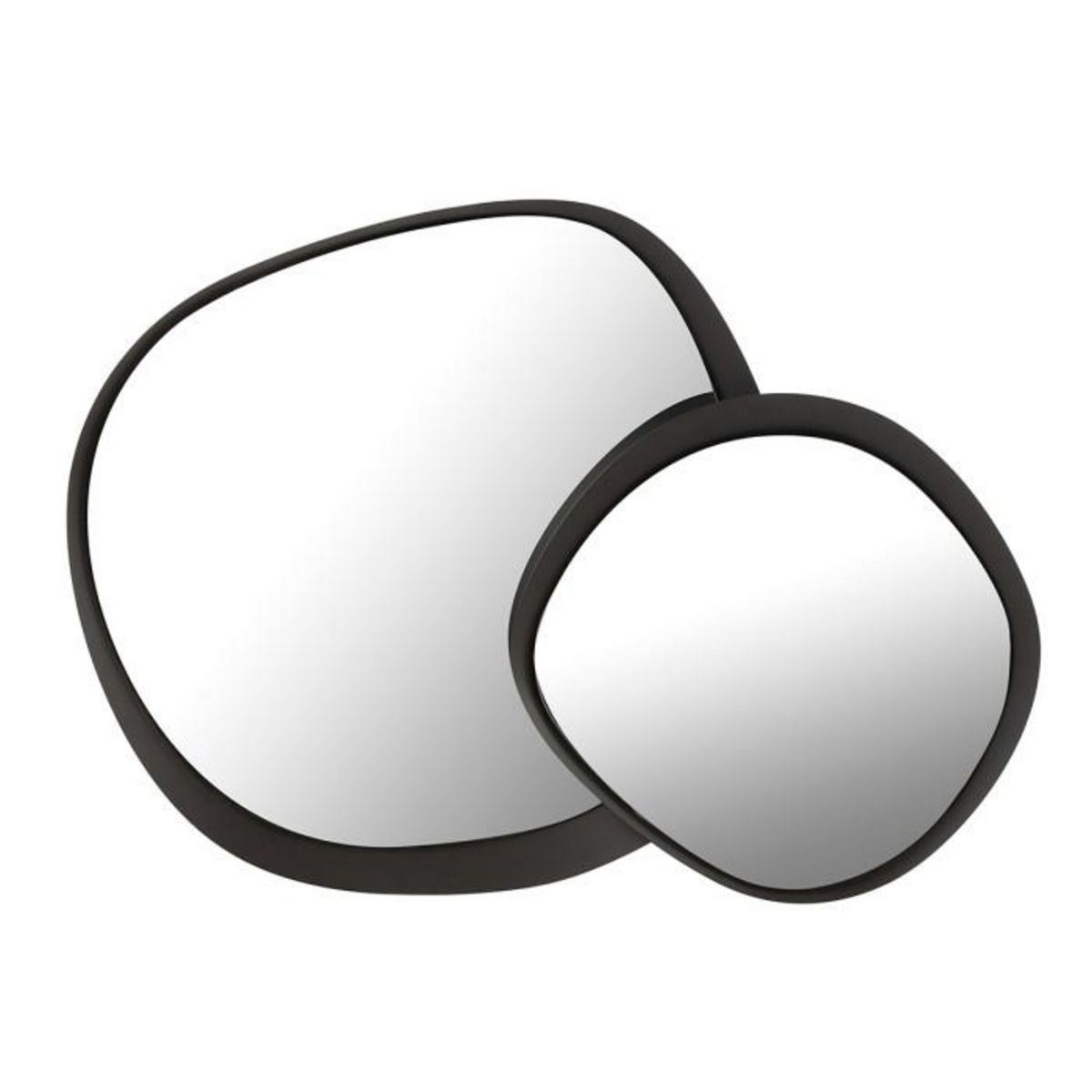 Paris Prix Miroir Mural en Métal  Lorenzo  86cm Noir