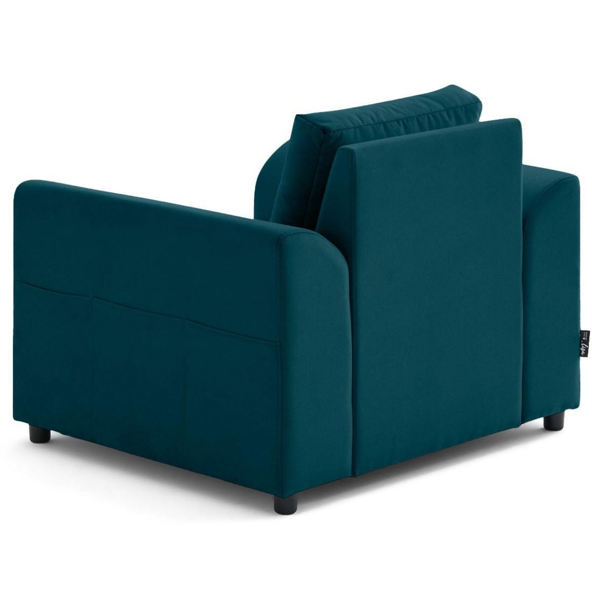 LISA DESIGN Camelia - fauteuil avec poche en velours