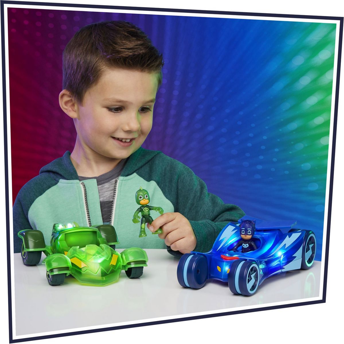 HASBRO Les Pyjamasques - Voitures lumineuses - vert