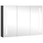 Voir la diapositive 2 : VIDAXL Armoire de salle de bain a miroir LED 89x14x62 cm