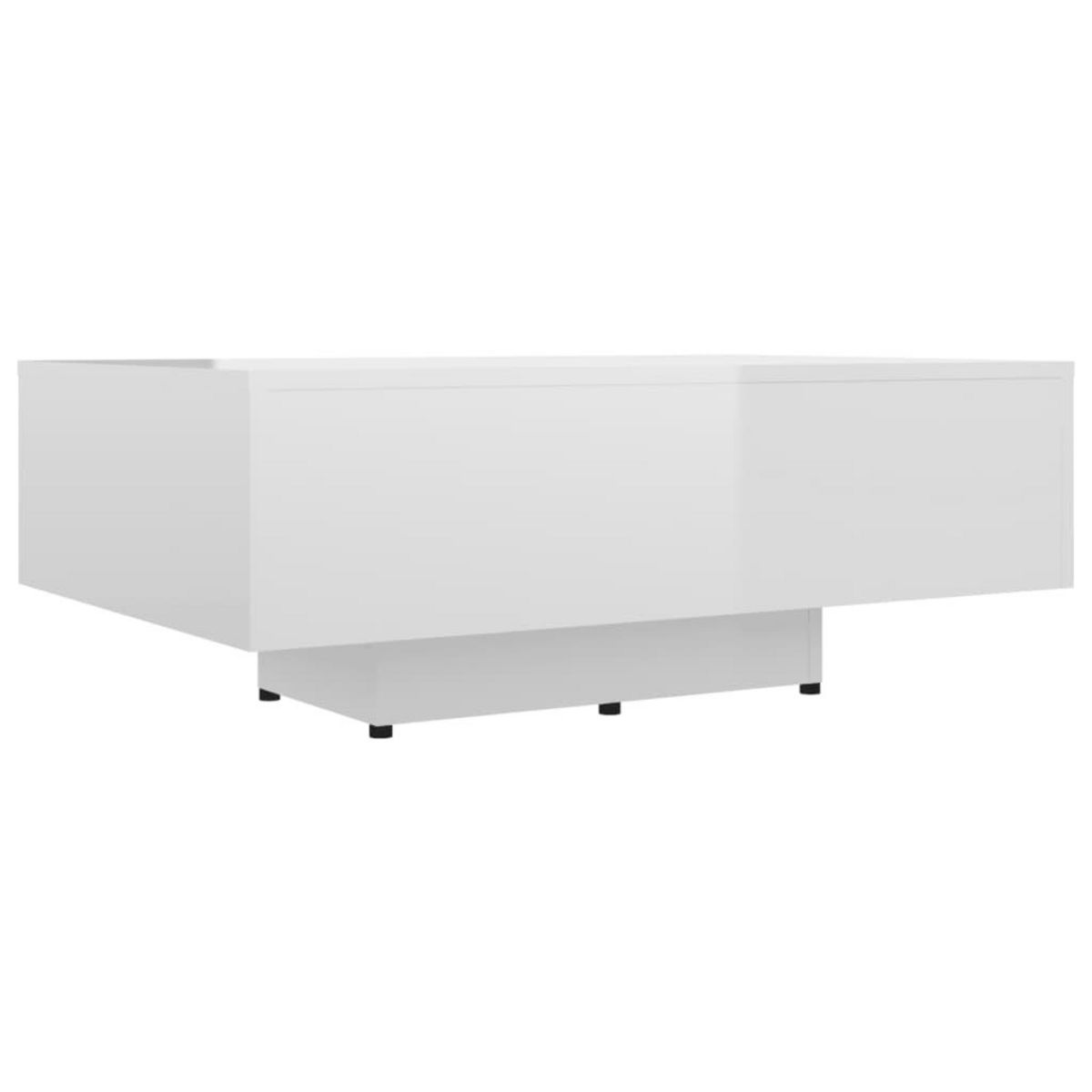 VIDAXL Table basse Blanc brillant 85x55x31 cm Bois d'ingenierie