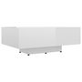 Voir la diapositive 2 : VIDAXL Table basse Blanc brillant 85x55x31 cm Bois d'ingenierie