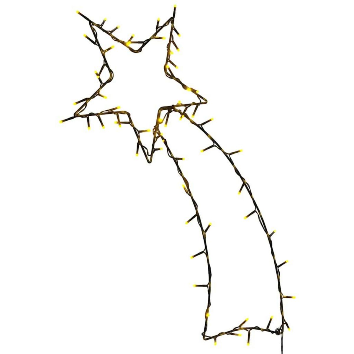 VIDAXL Lumieres de Noël silhouette d'etoile filante 80 LED