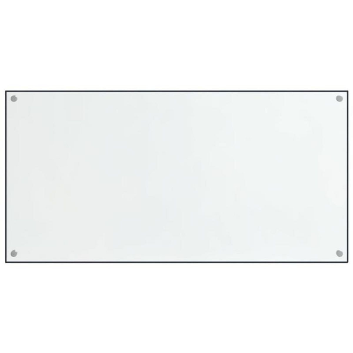 VIDAXL Dosserets de cuisine 2 pcs transparent 80x50 cm verre trempé