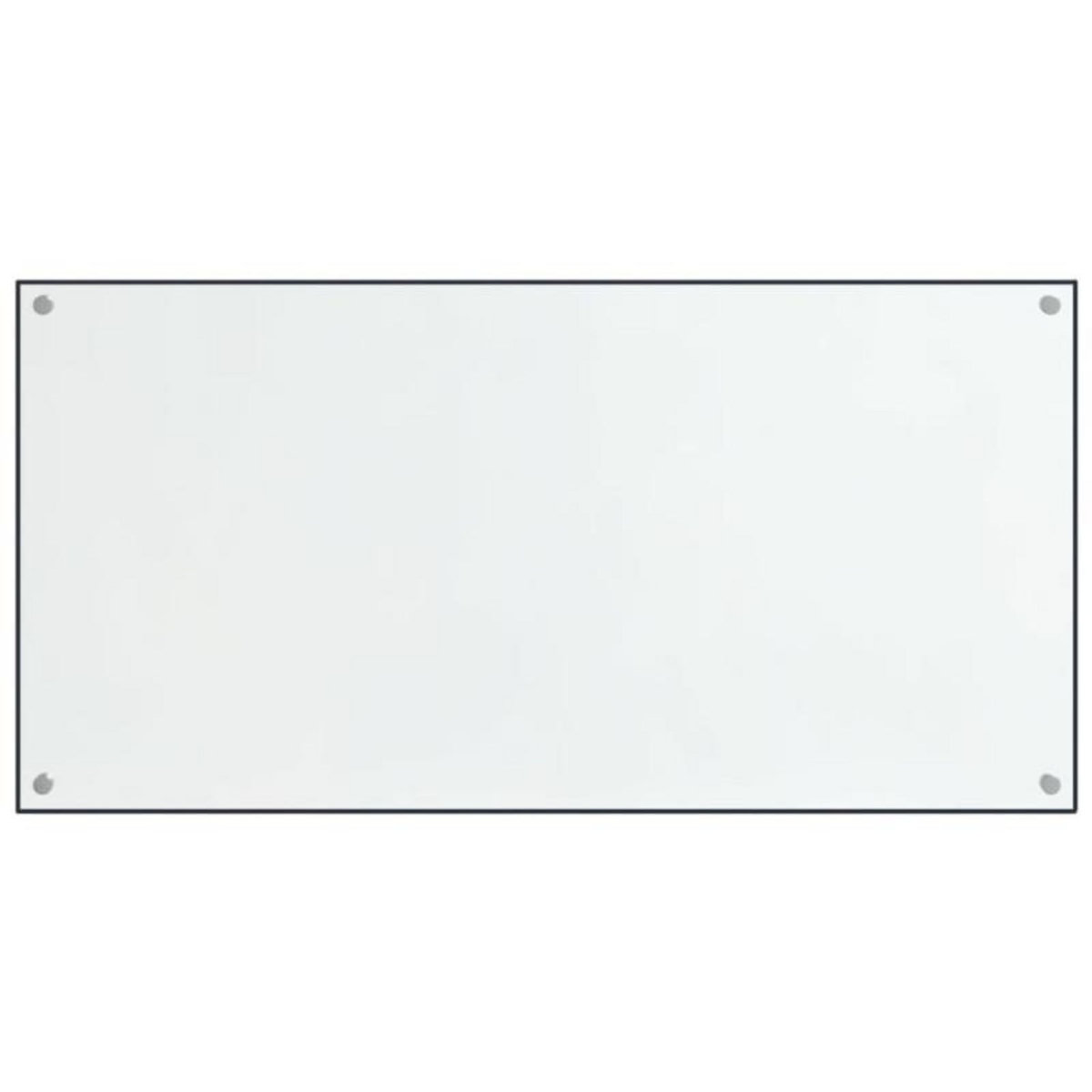 VIDAXL Dosserets de cuisine 2 pcs transparent 80x50 cm verre trempé