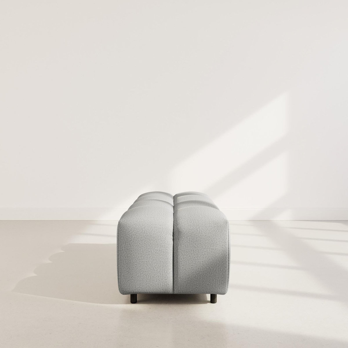 LISA DESIGN Adelaide - pouf en tissu texturé