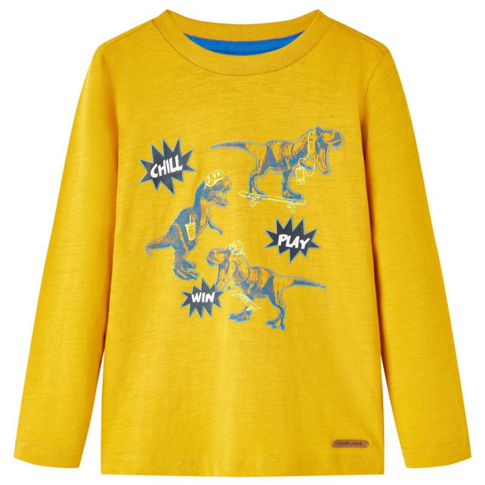 Voir la diapositive 1 : VIDAXL T shirt enfants à manches longues ocre 128