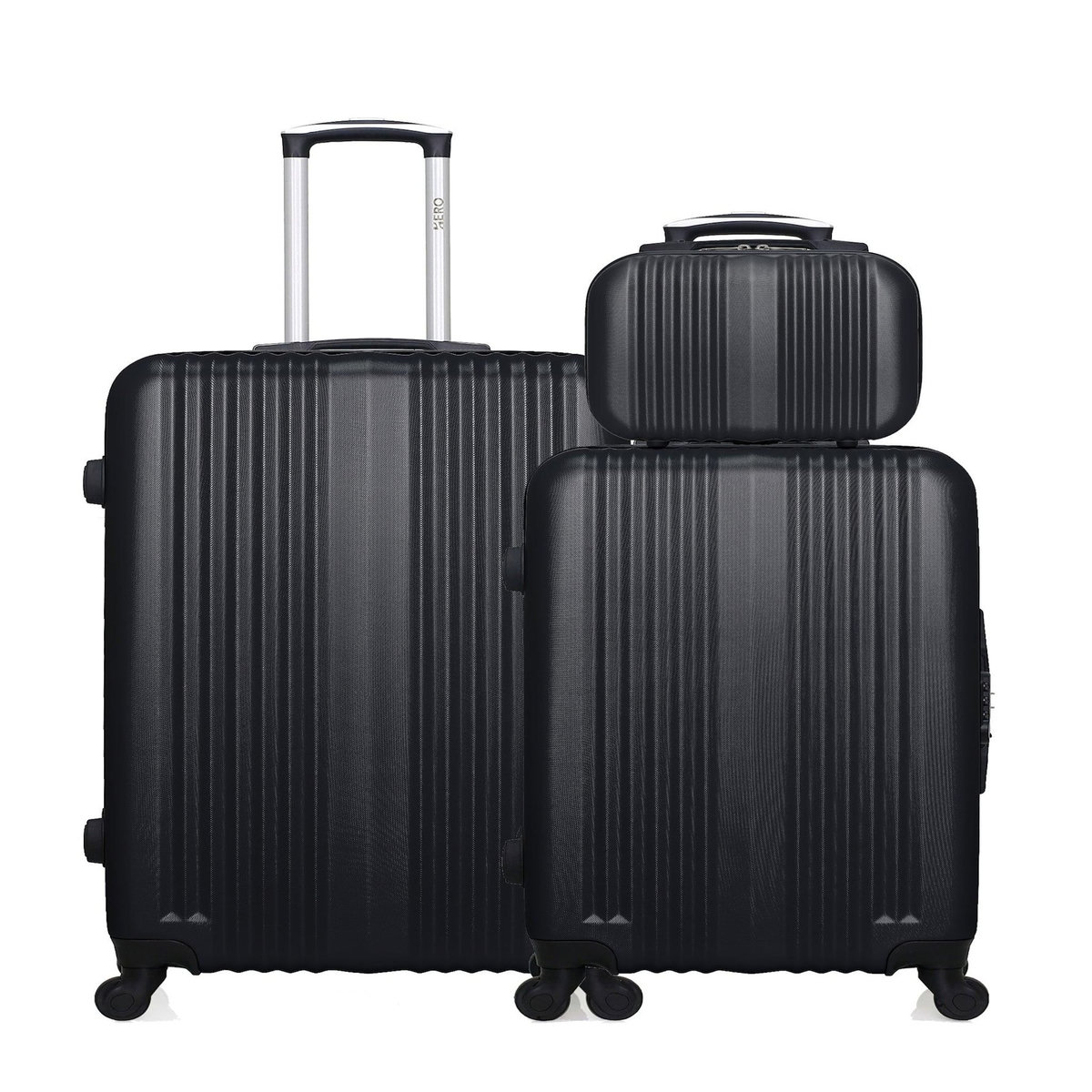 HERO HERO - Lot de 3 - Valise grand format, valise weekend et vanity LIPARI
