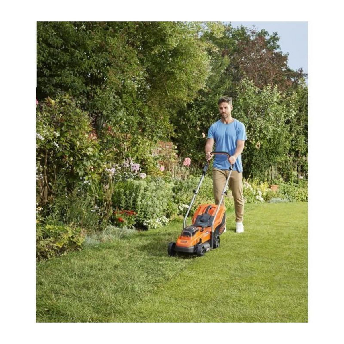 Black et Decker BLACK + DECKER Tondeuse 33 cm sans fil LITHIUM 18V - 2,5Ah - 2 batteries - 1 chargeur - BCMW3318L2-QW