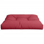Voir la diapositive 5 : VIDAXL Coussin de palette rouge bordeaux 80x80x12 cm tissu